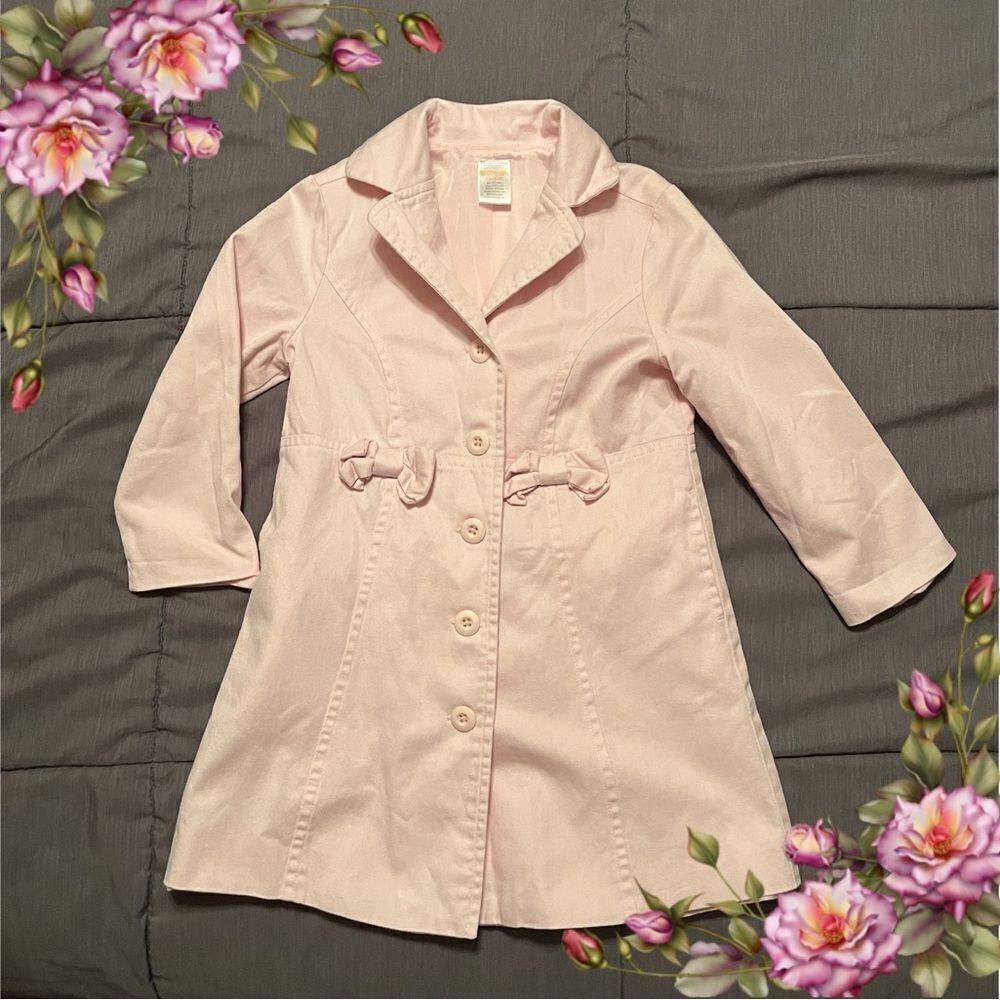 Toddler Girls Gymboree pale light Pink spring Lightweight Jacket for Easter!